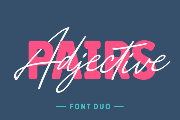 Adjective Pairs Font Duo