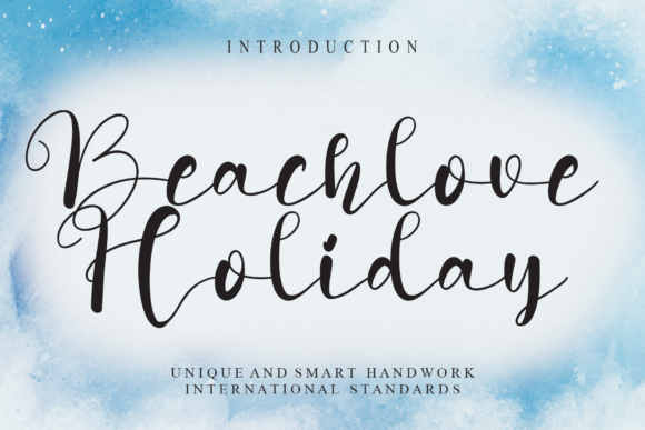 Beachlove Holiday: A Beautiful and Flowing Script Font