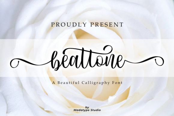 Beattone: A Romantic and Sweet Calligraphy Typeface with Unique Charm