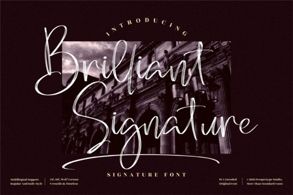 Brilliant Signature: A Font for Elegance and Expression