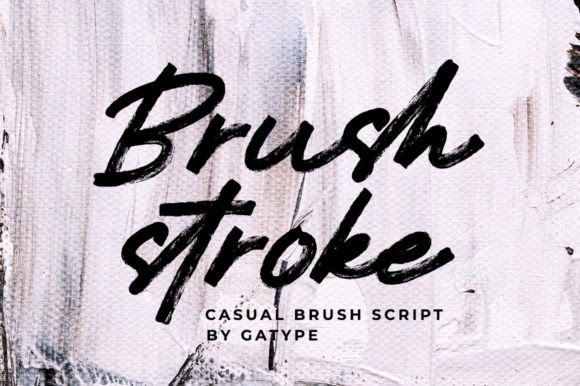 Brushstroke: A Unique Textured Brush Font for Creative Expression