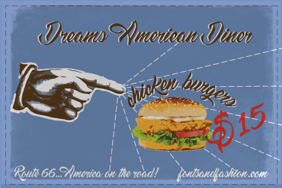 Dreams American Diner: A Vintage Script Font for Creative Projects