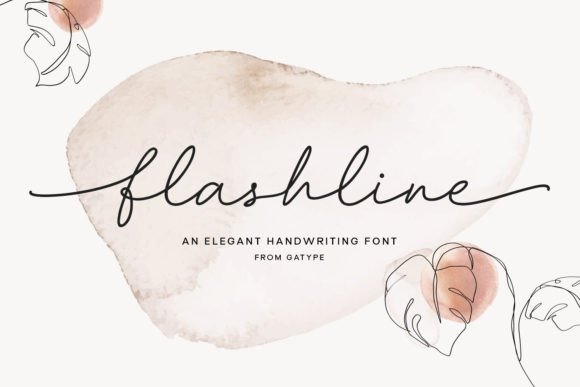 Flashline: A Modern Script Font for Creative Expression