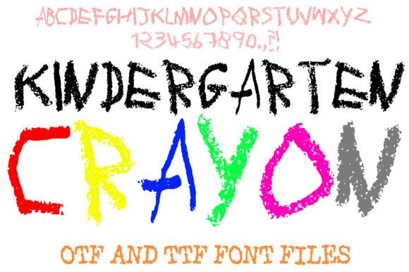 Kindergarten Crayon: A Font with a Soul