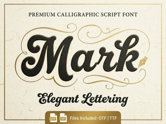 Mark: A Bold Script Font That Redefines Classic Aesthetics