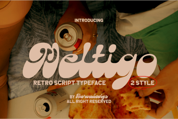 Meltigo: A Bold and Playful Retro Script Font for Nostalgic Design