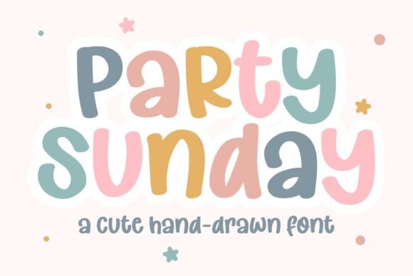 Welcome to Party Sunday – A Cute Hand-Drawn Font for Creative Joy